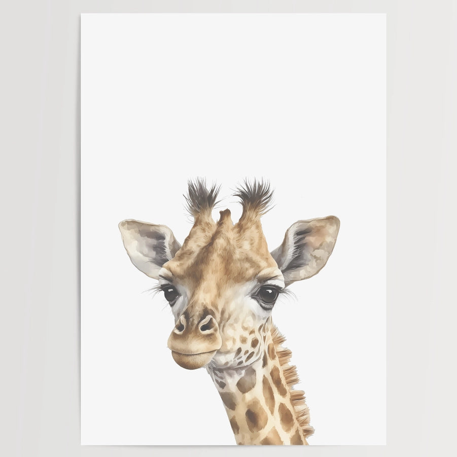 Baby Safari Wall Art- Giraffe