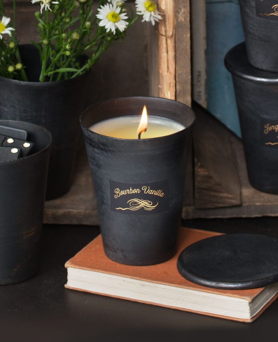 Blacksmith Iron Pot Candle