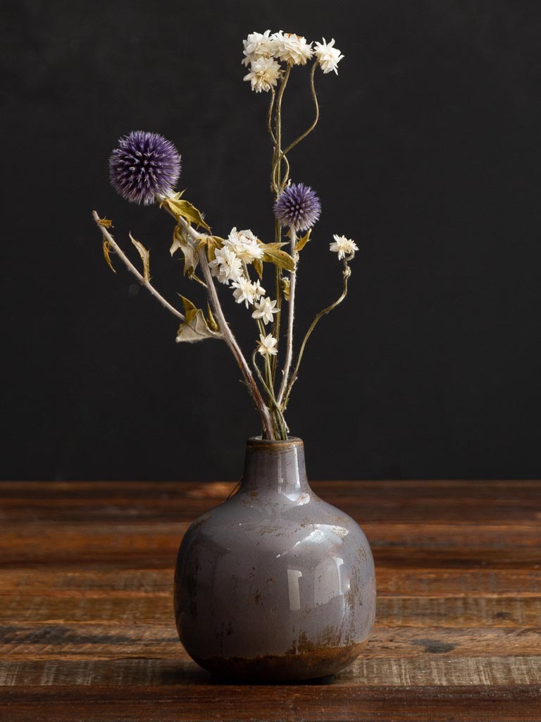 Small Ceramic Vase- Grey