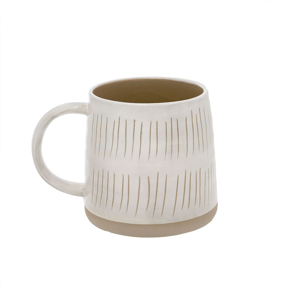 Sandstone Short Stripe Mug