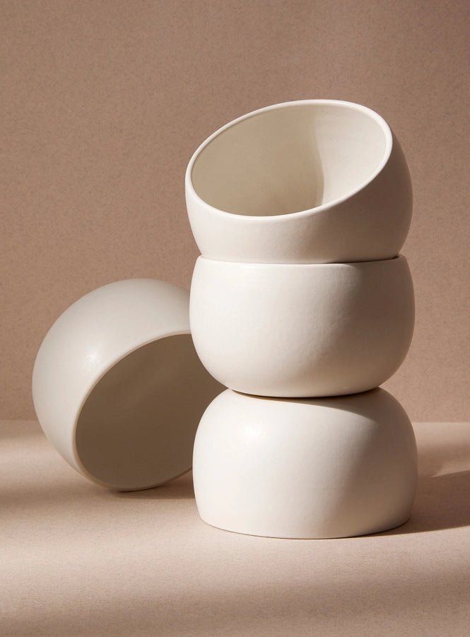 Stoneware Soup Bowl- Matte White