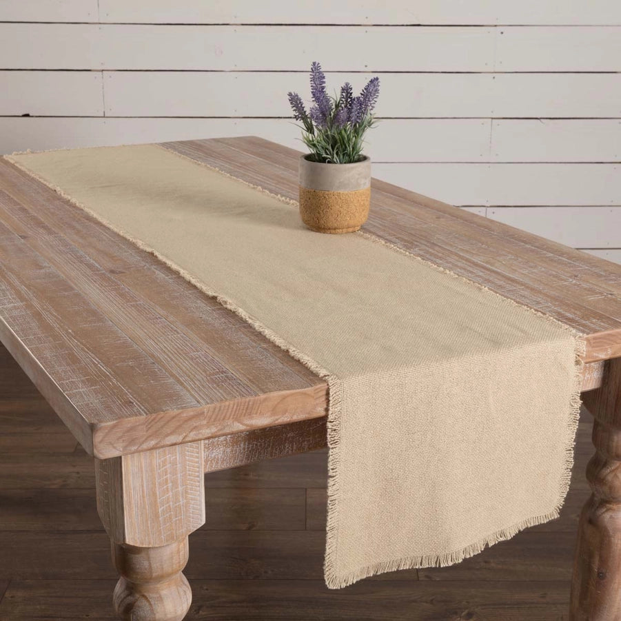 Burlap Vintage Table Runner
