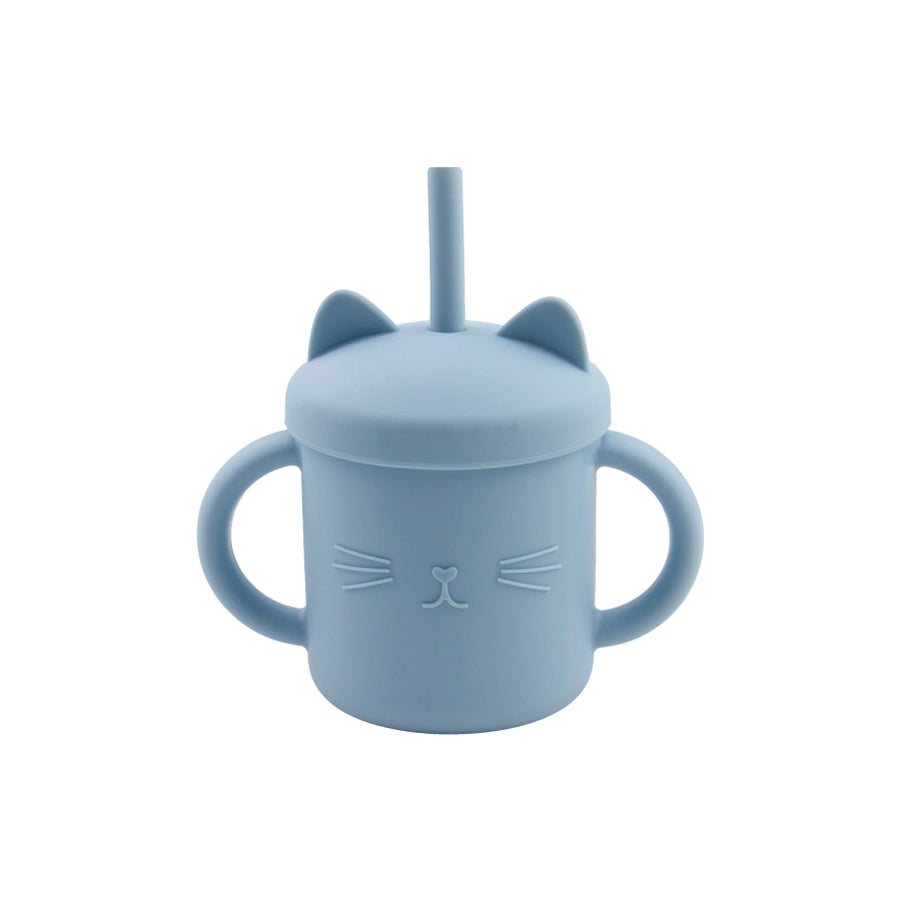 Silicone Kitty Cup- Blue