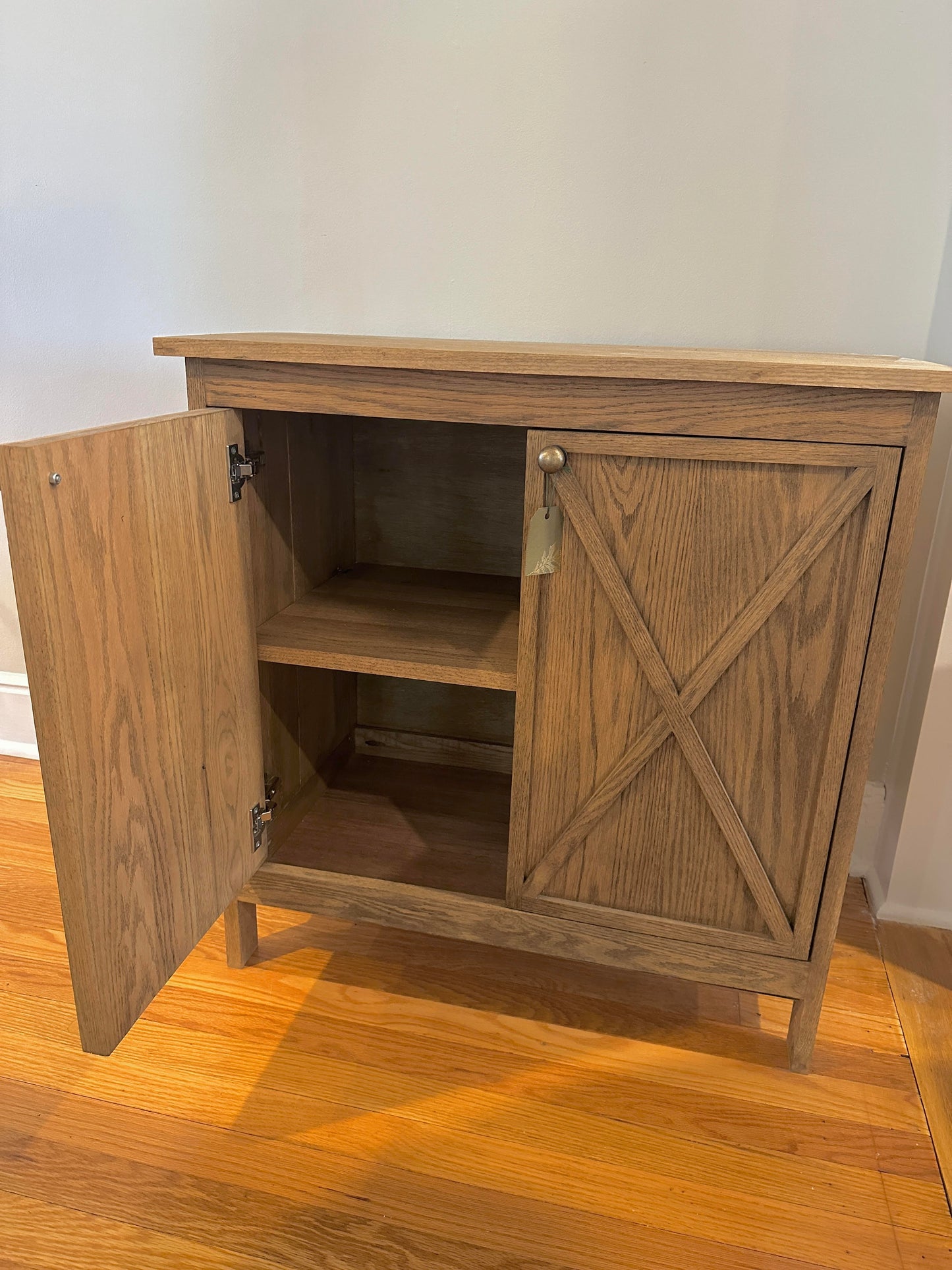Handmade Rustic Solid Oak Cabinet