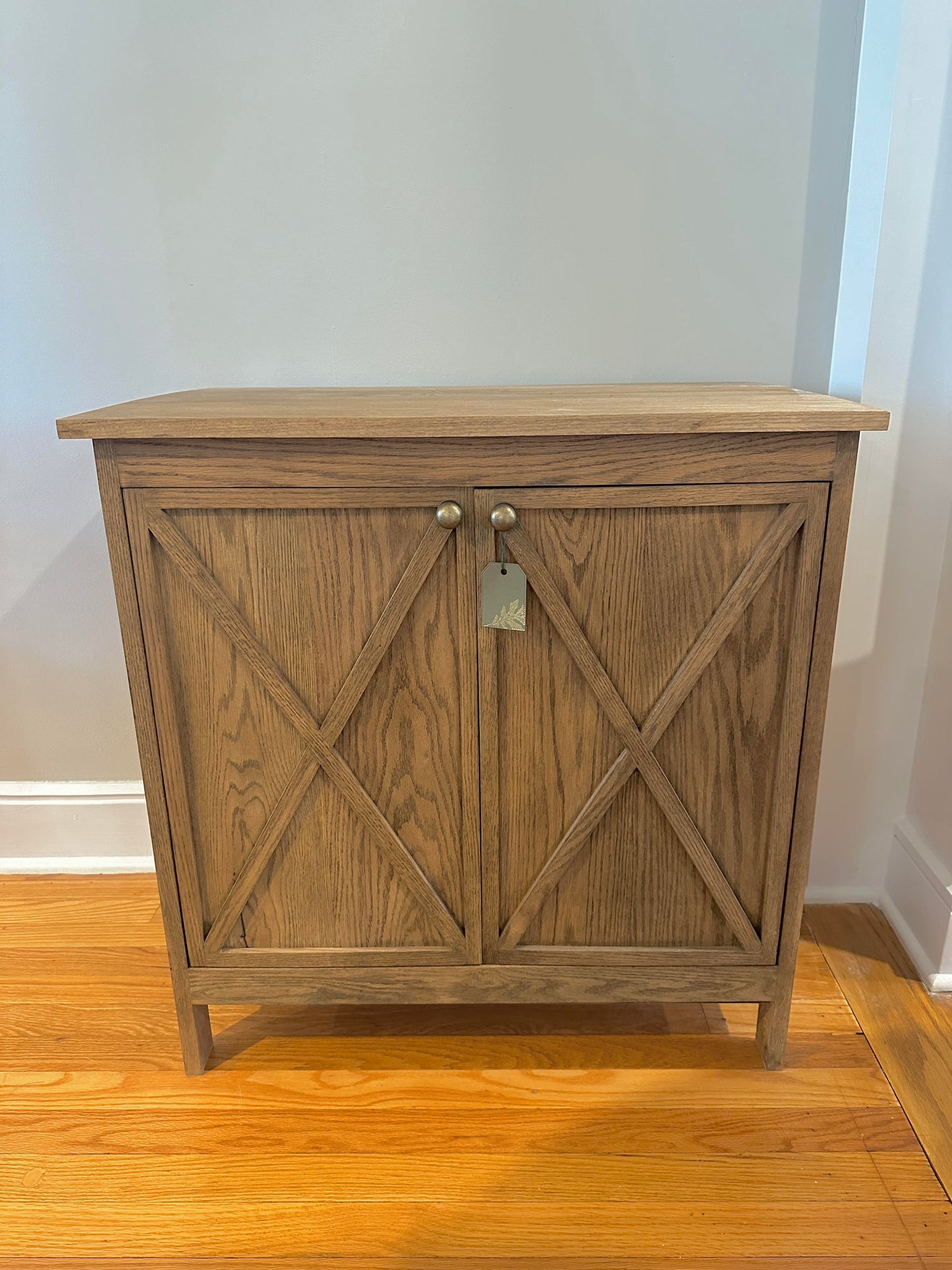 Handmade Rustic Solid Oak Cabinet